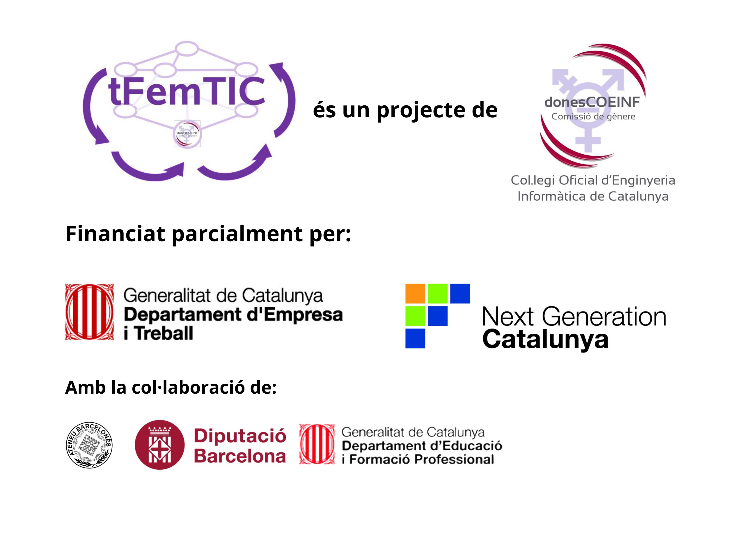 Formació per docents tFemTIC és un projecte de (1)